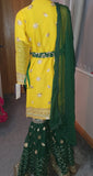 3 piece gharara suit