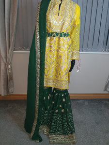 3 piece gharara suit