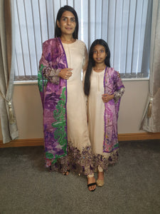 New eid collections long dress mother & daughter