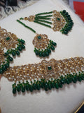 Ria necklace set (green)