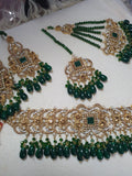 Ria necklace set (green)