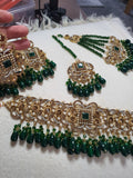 Ria necklace set (green)