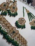 Ria necklace set (green)