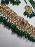 Ria necklace set (green)