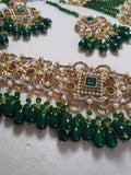 Ria necklace set (green)