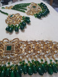 Ria necklace set (green)