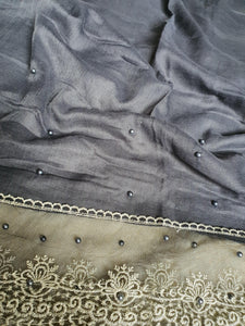 Grey Baroque Hijaab