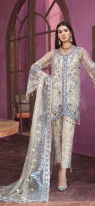 3 piece heavy embroidered shalwaar kameez