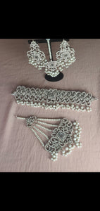 Silver choker set