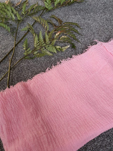 Lemonade Pink Cotton Crinkle